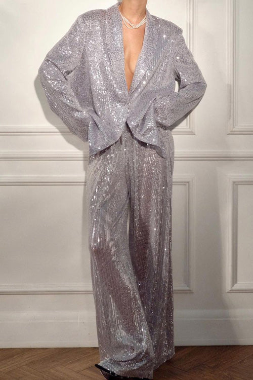 Maxwell Sequined Suit Jacket
