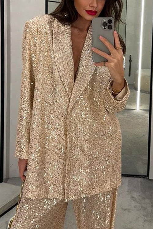 Maxwell Sequined Suit Jacket