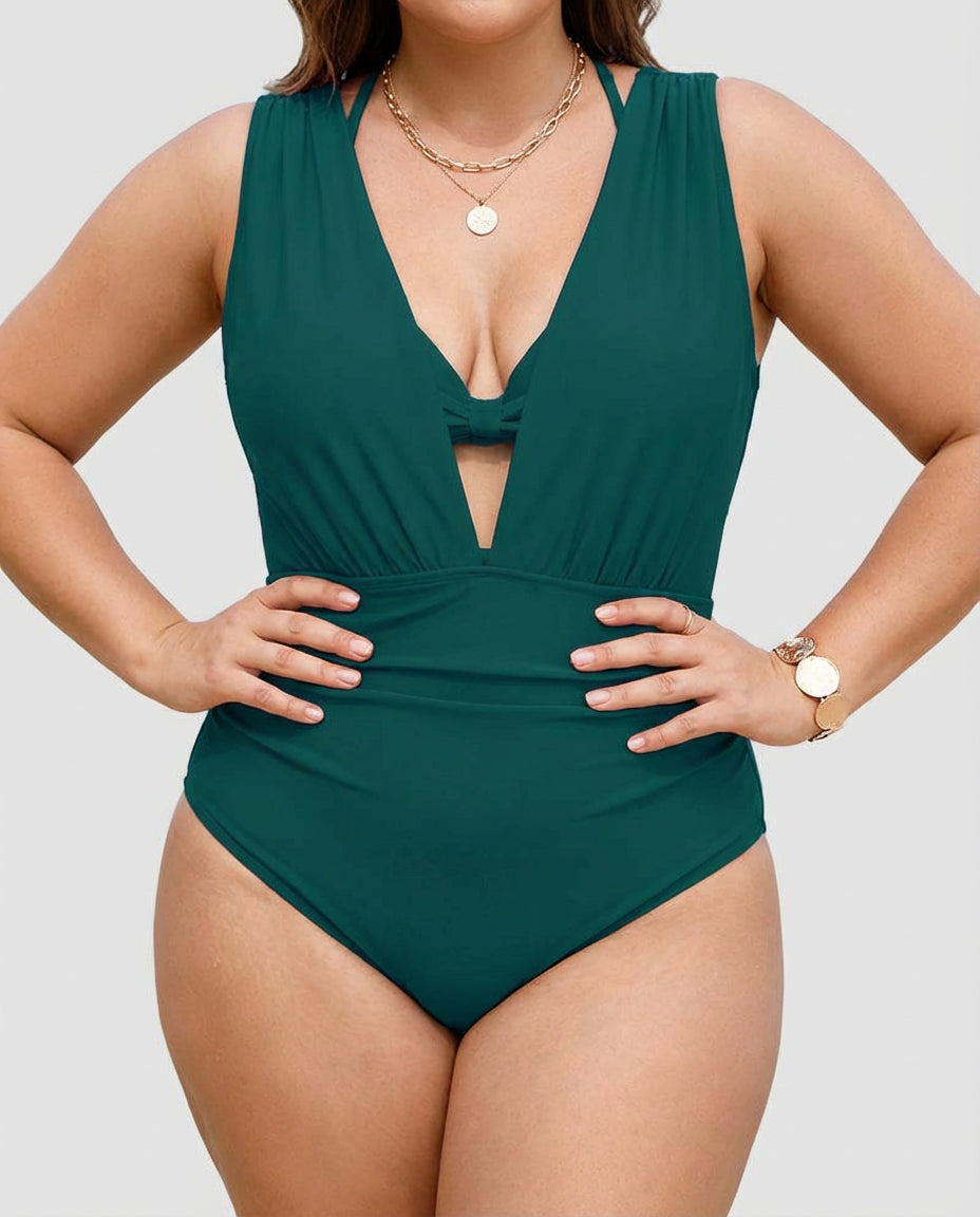Karina | Shaping Swimsuit V with Tummy Control Effect