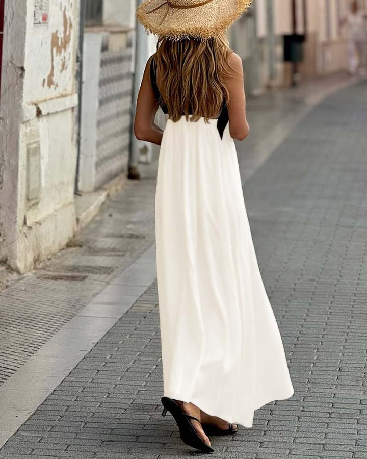 SYLVIA | ELEGANT CROSS-NECK DRESS