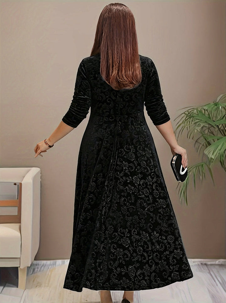 Dorothy | Elegant Patterned Maxi Dress