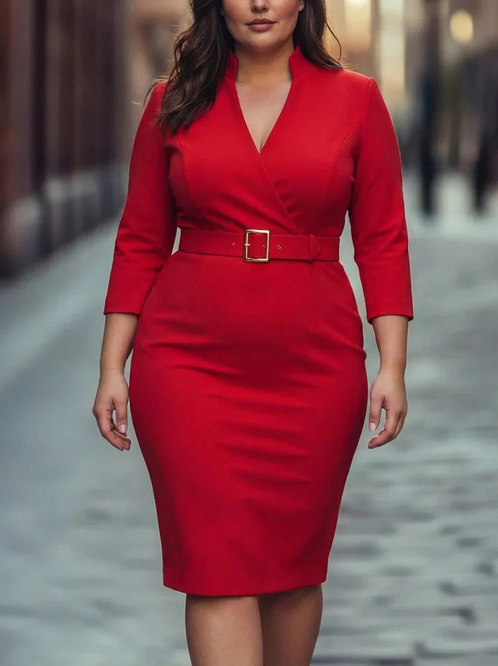 Estelle | The Belted Power Maxi Dress