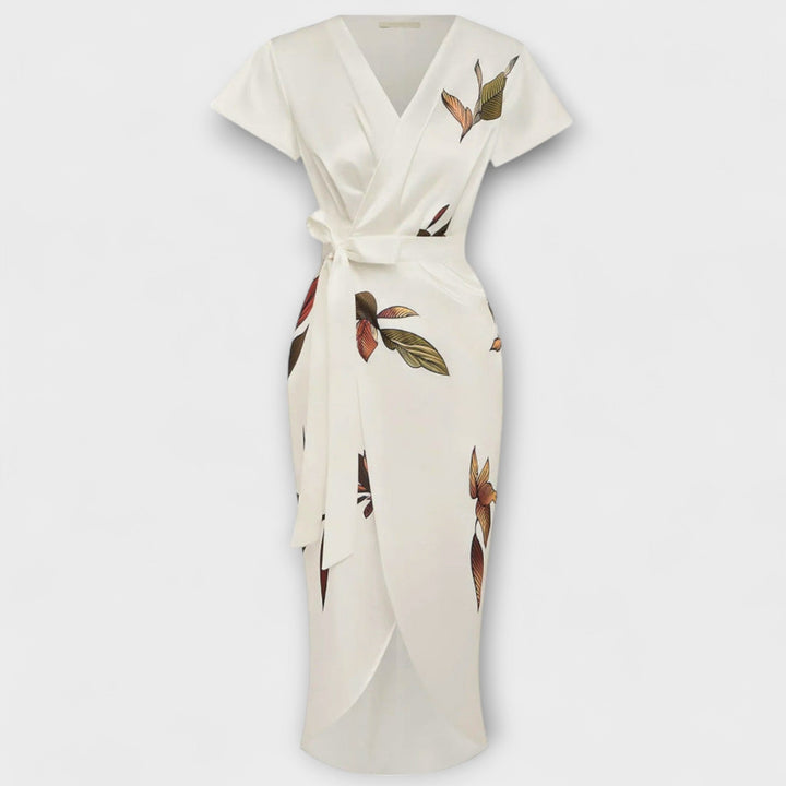 Satin Wrap Dress
