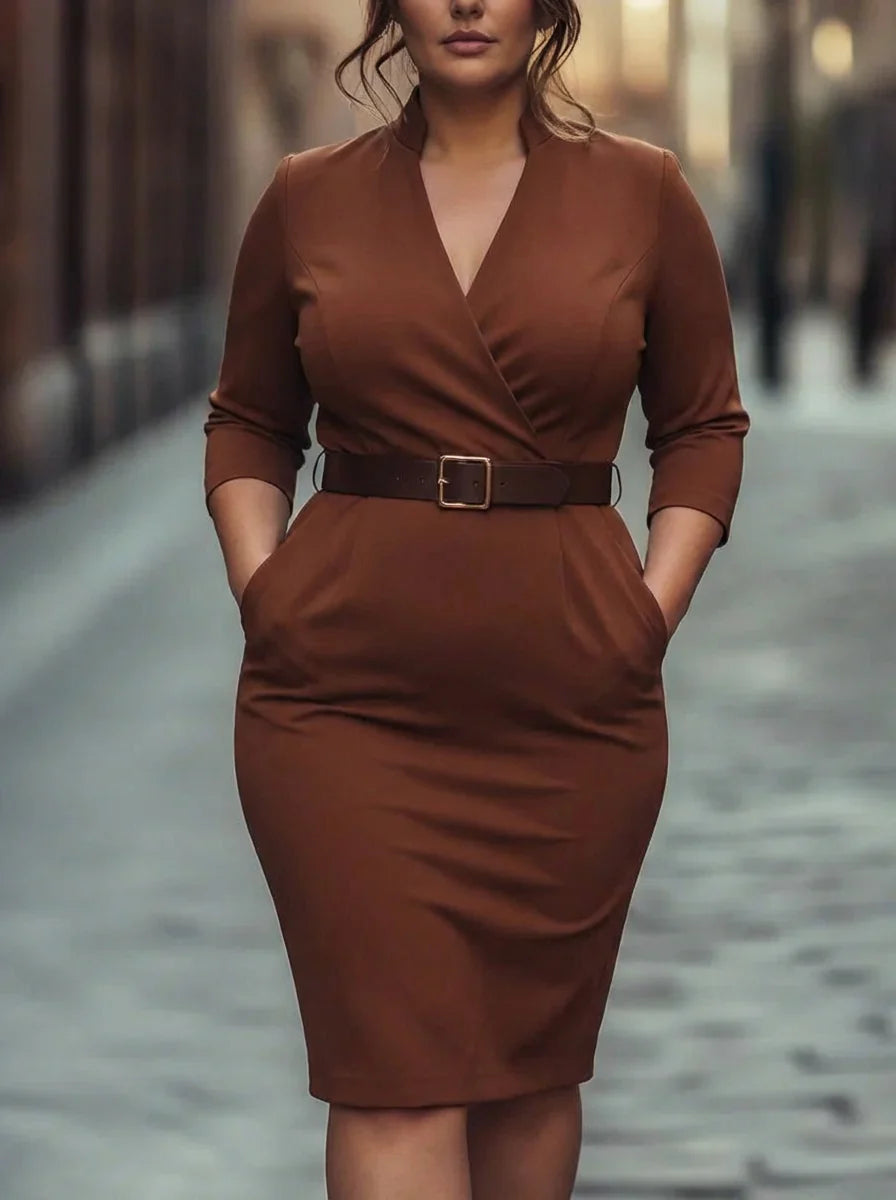 Estelle | The Belted Power Maxi Dress