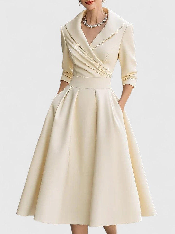 Zyrah - Elegant Midi Dress