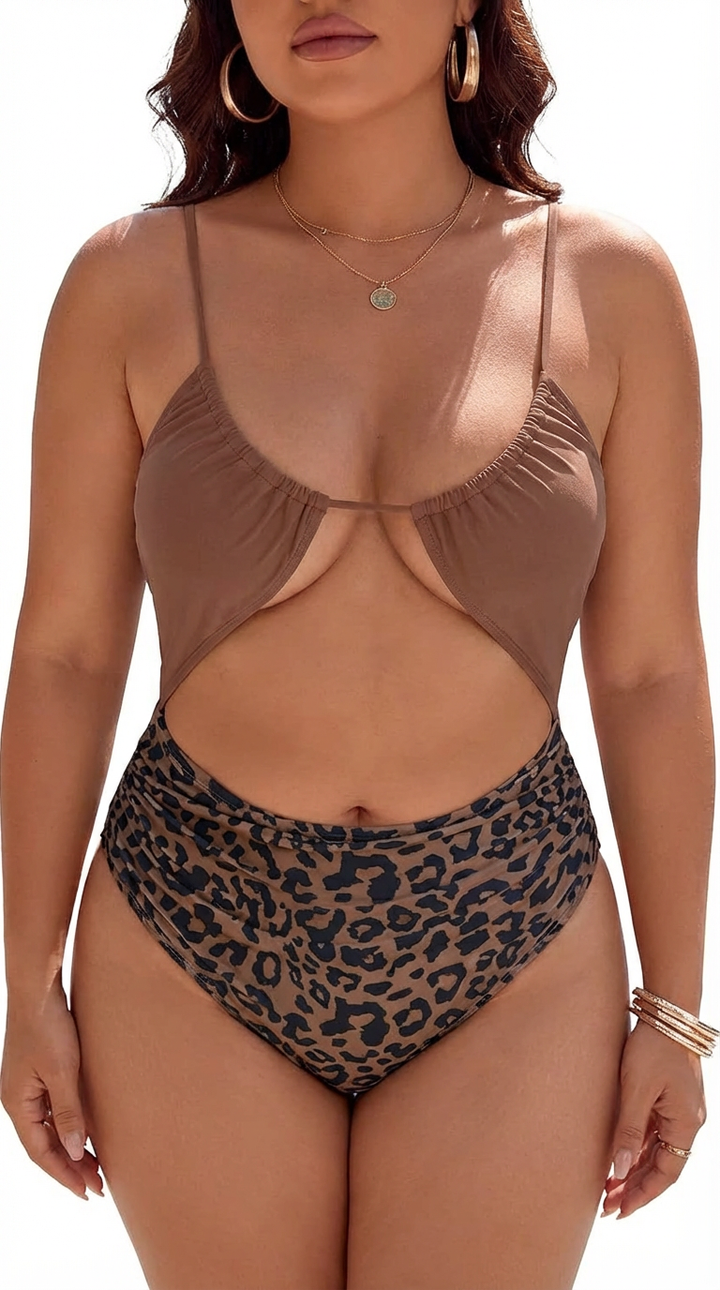 Serena | One-Piece Monokini with Cut-Outs and Tummy Control