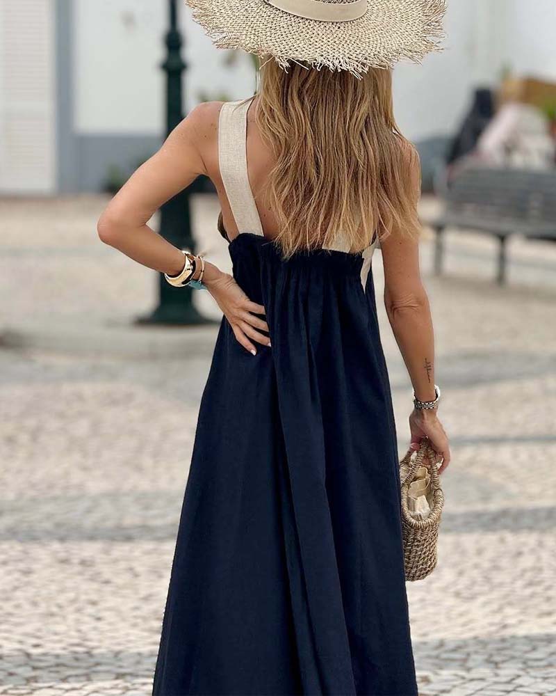 SYLVIA | ELEGANT CROSS-NECK DRESS