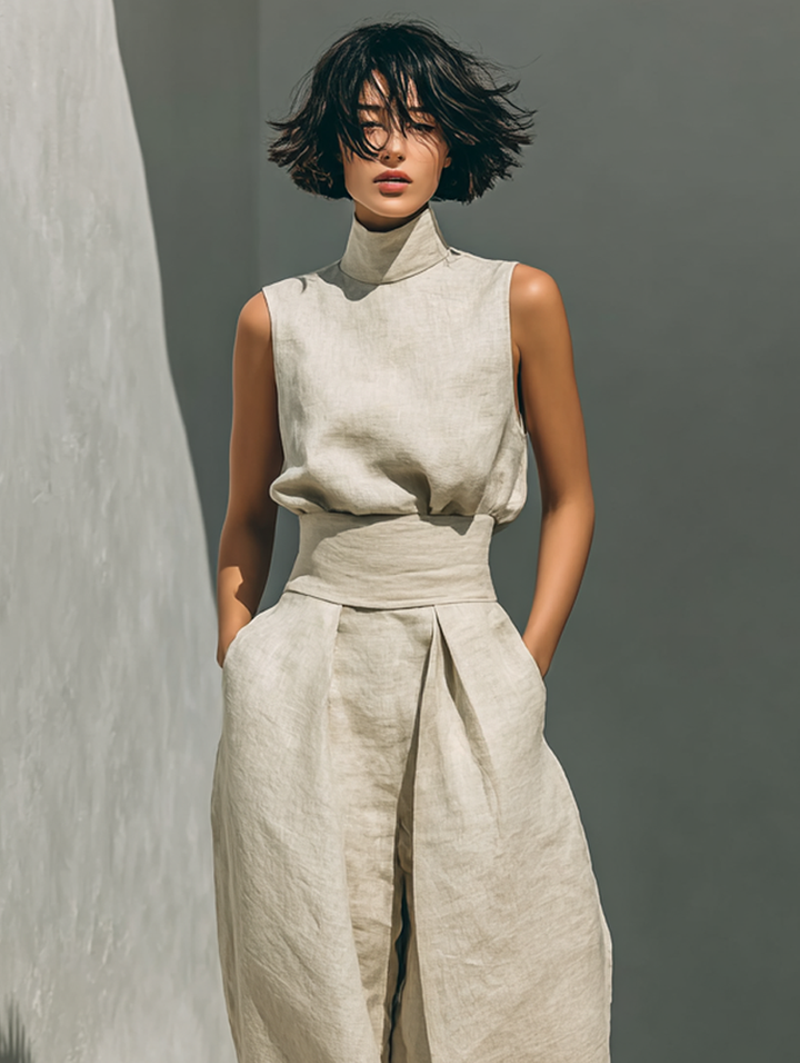Maria™ | Complete set with tank top and wide leg pants