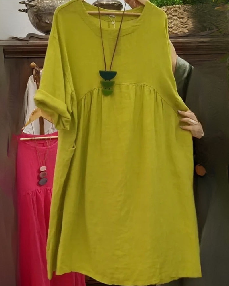 Zoey™ | Cotton and Linen Dress