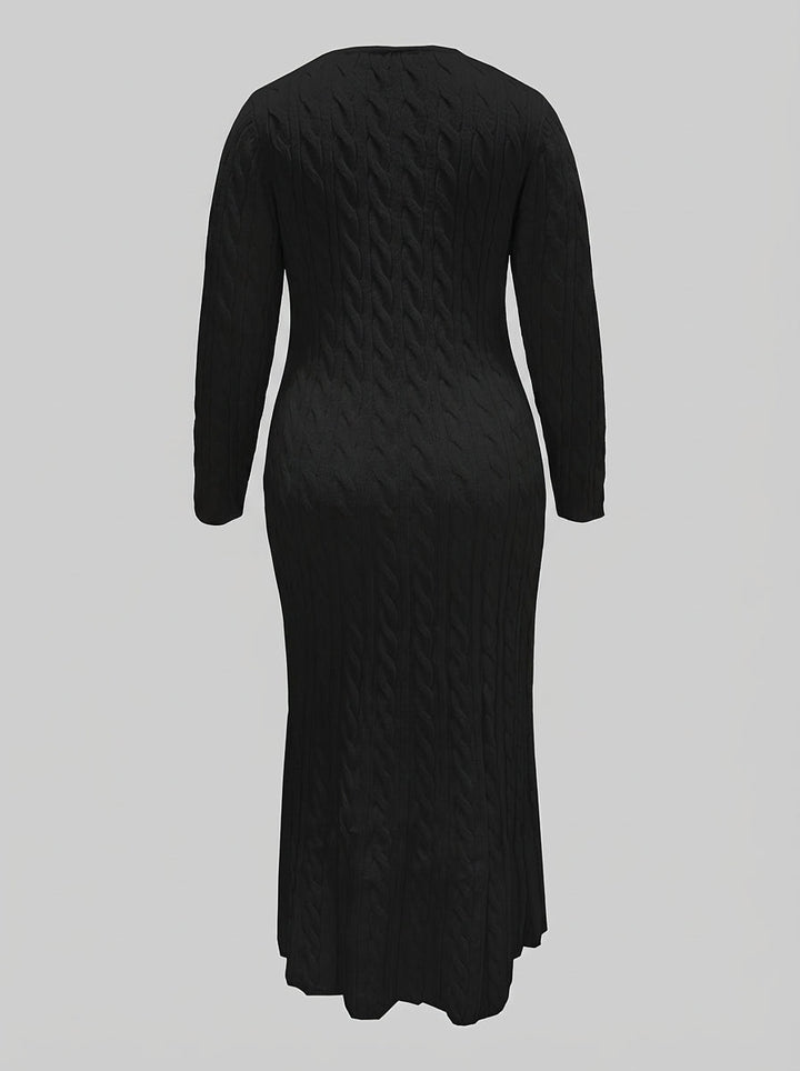Evelyn | Cozy Cable-Knit Maxi Dress