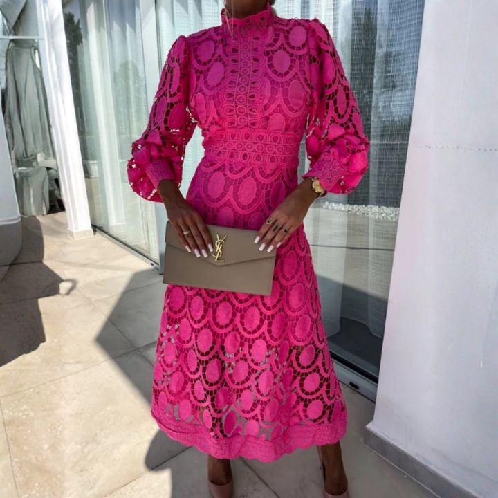 Eloah™ | Elegant Lace Midi Dress