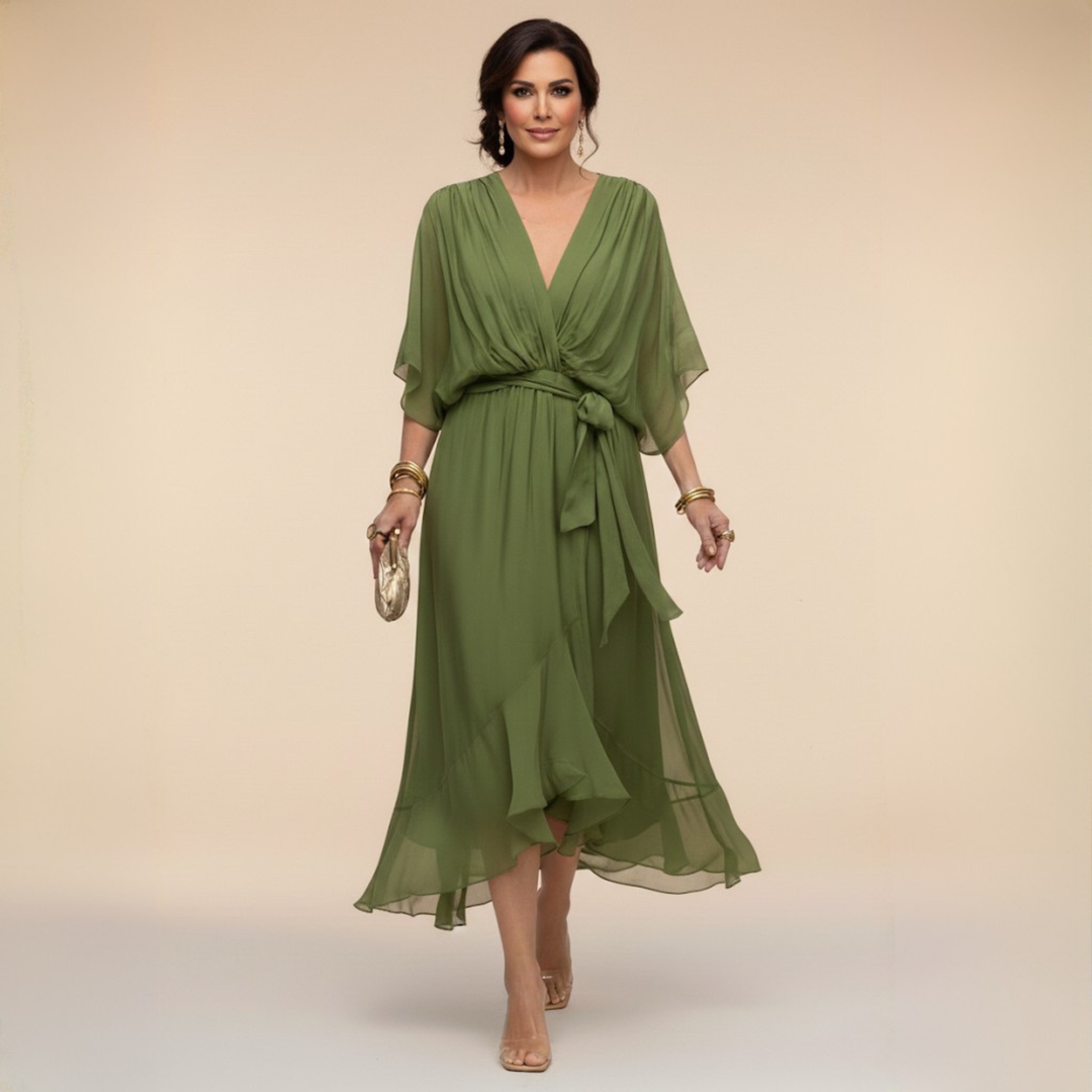 Sarah | Sandra V-Neck Dress The Hart Sisters Sarah | Sandra V-Neck Dress The Hart Sisters