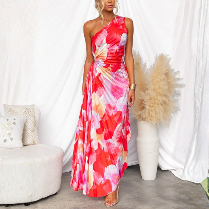 Yanira™ | Pleated One-Shoulder Dress