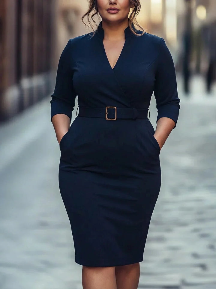 Estelle | The Belted Power Maxi Dress