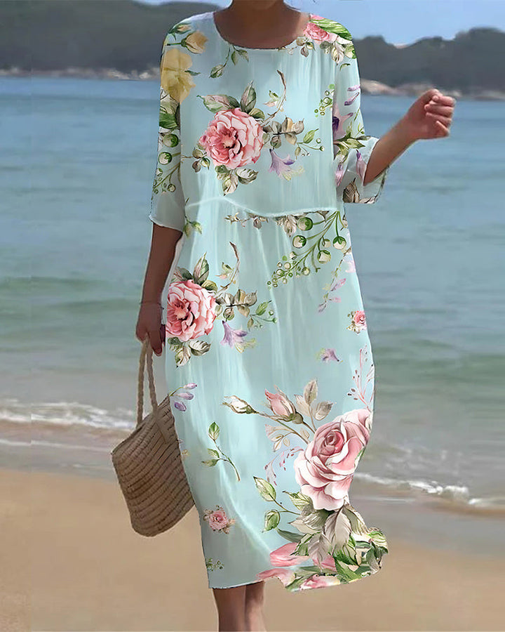 Margareta | Elegant Floral Dress