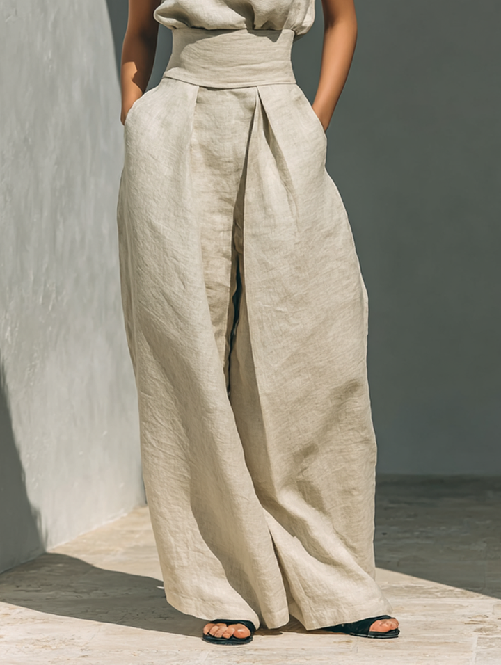 Maria™ | Complete set with tank top and wide leg pants