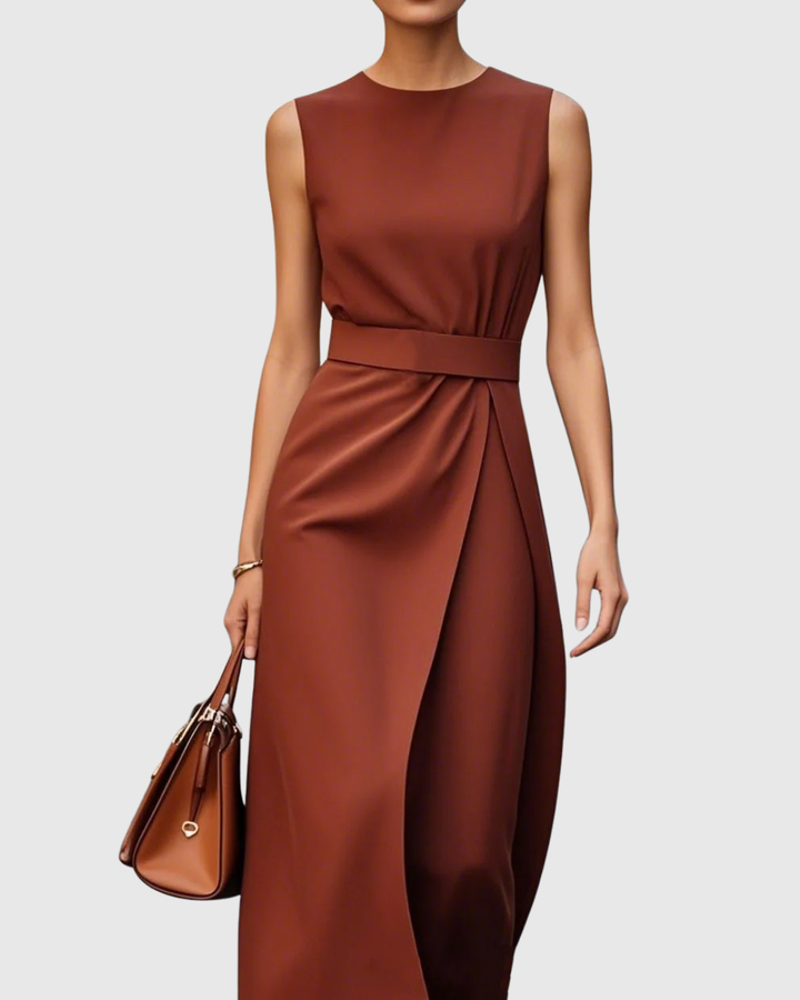 Aubrielle™ | Elegant Round Neck Dress