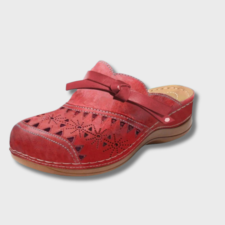Nicolina | Orthopedic Bow Hollow-Out Flat Mules