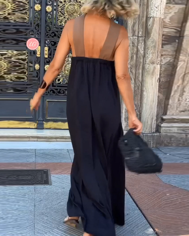 SYLVIA | ELEGANT CROSS-NECK DRESS