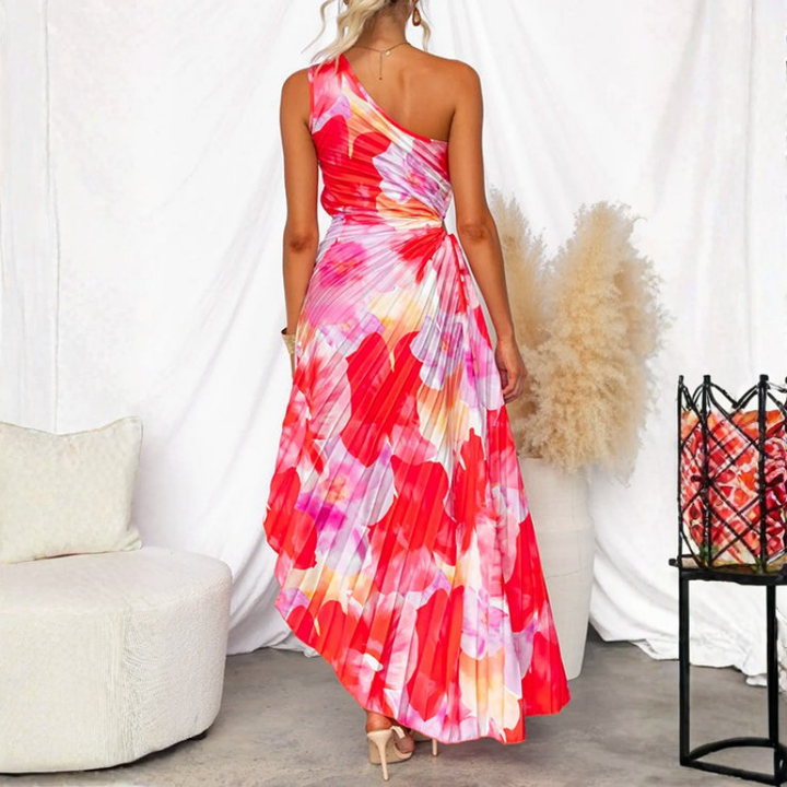 Yanira™ | Pleated One-Shoulder Dress