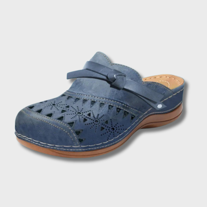 Nicolina | Orthopedic Bow Hollow-Out Flat Mules