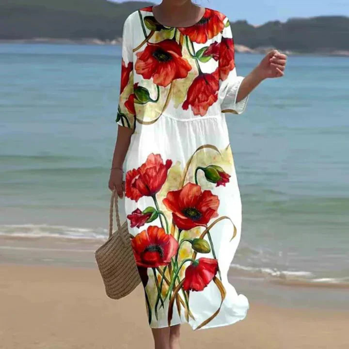 Margareta | Elegant Floral Dress