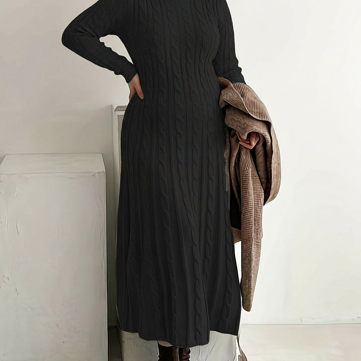 Evelyn | Cozy Cable-Knit Maxi Dress