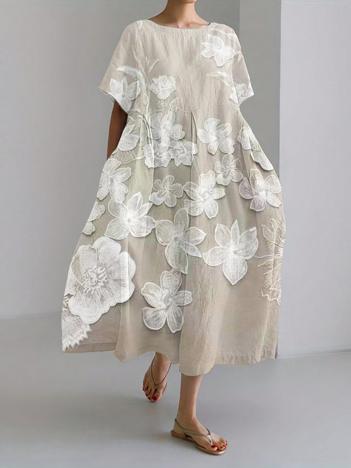 Neriah | Elegant Floral Print Dress