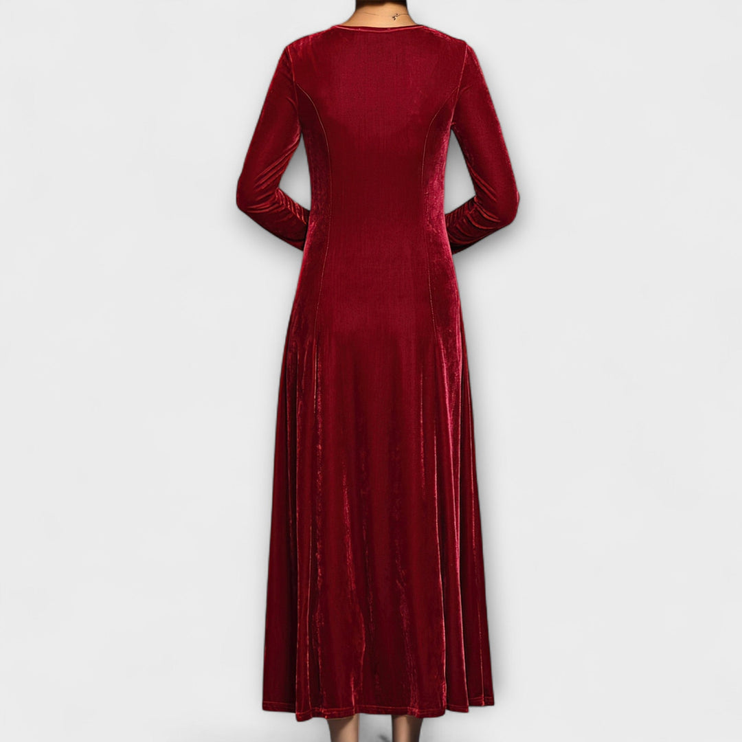 April - Soft Velvet Dress