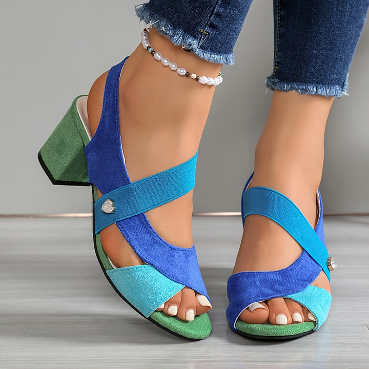 Elara™ | Comfortable Heels with Crisscross Straps