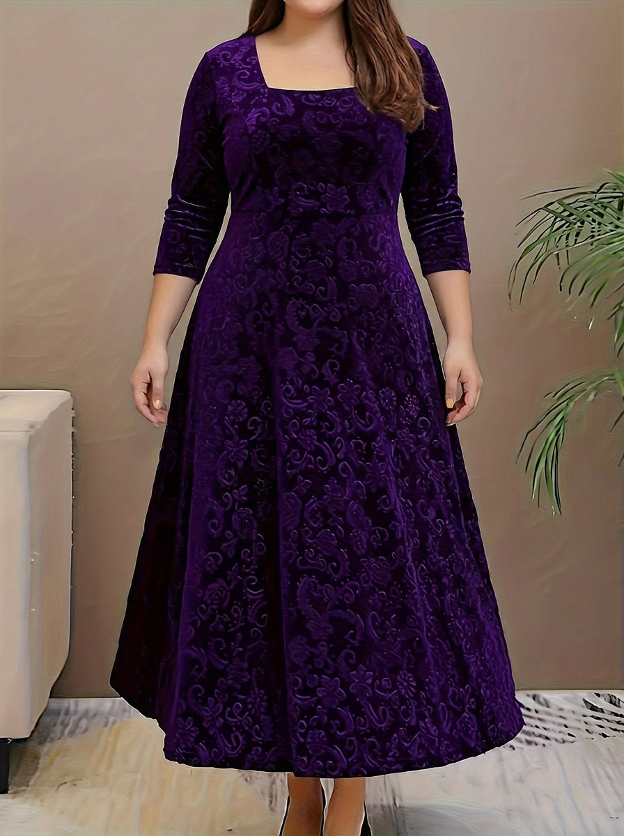 Dorothy | Elegant Patterned Maxi Dress