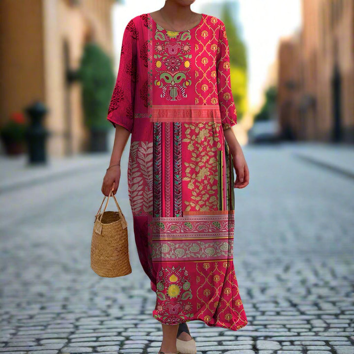 Marlene | Loose-fitting boho maxi dress