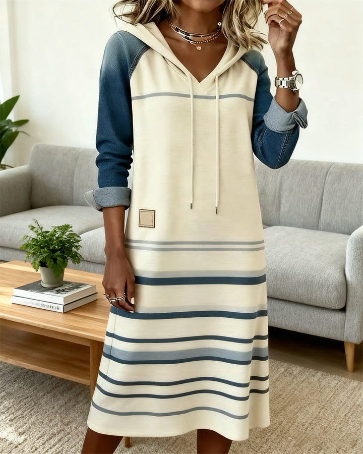 Camila™ | Striped Hooded Dress