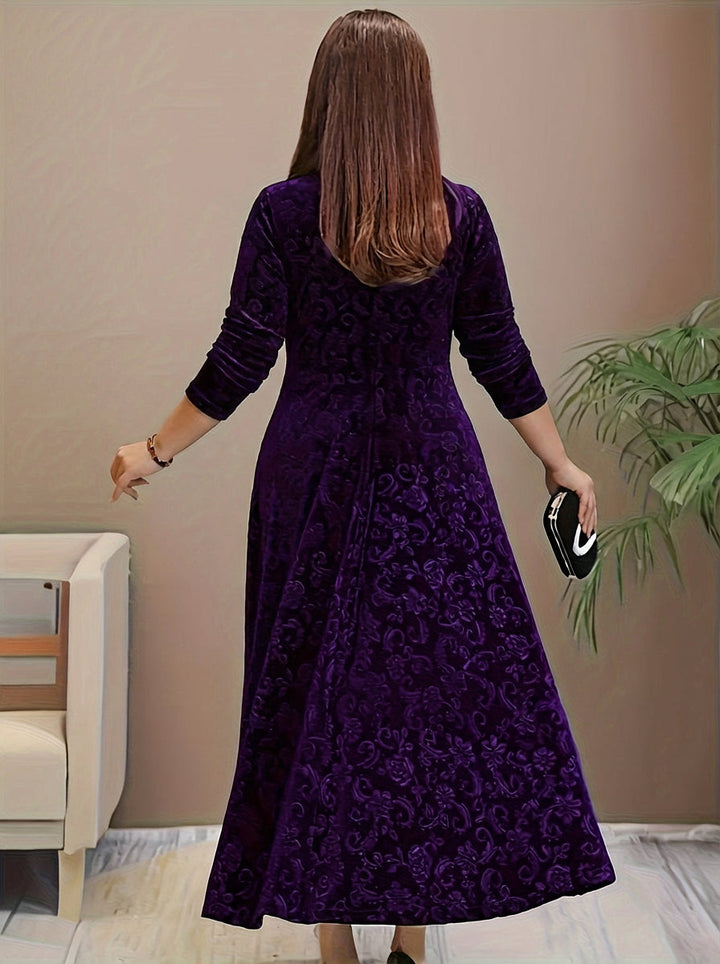 Dorothy | Elegant Patterned Maxi Dress