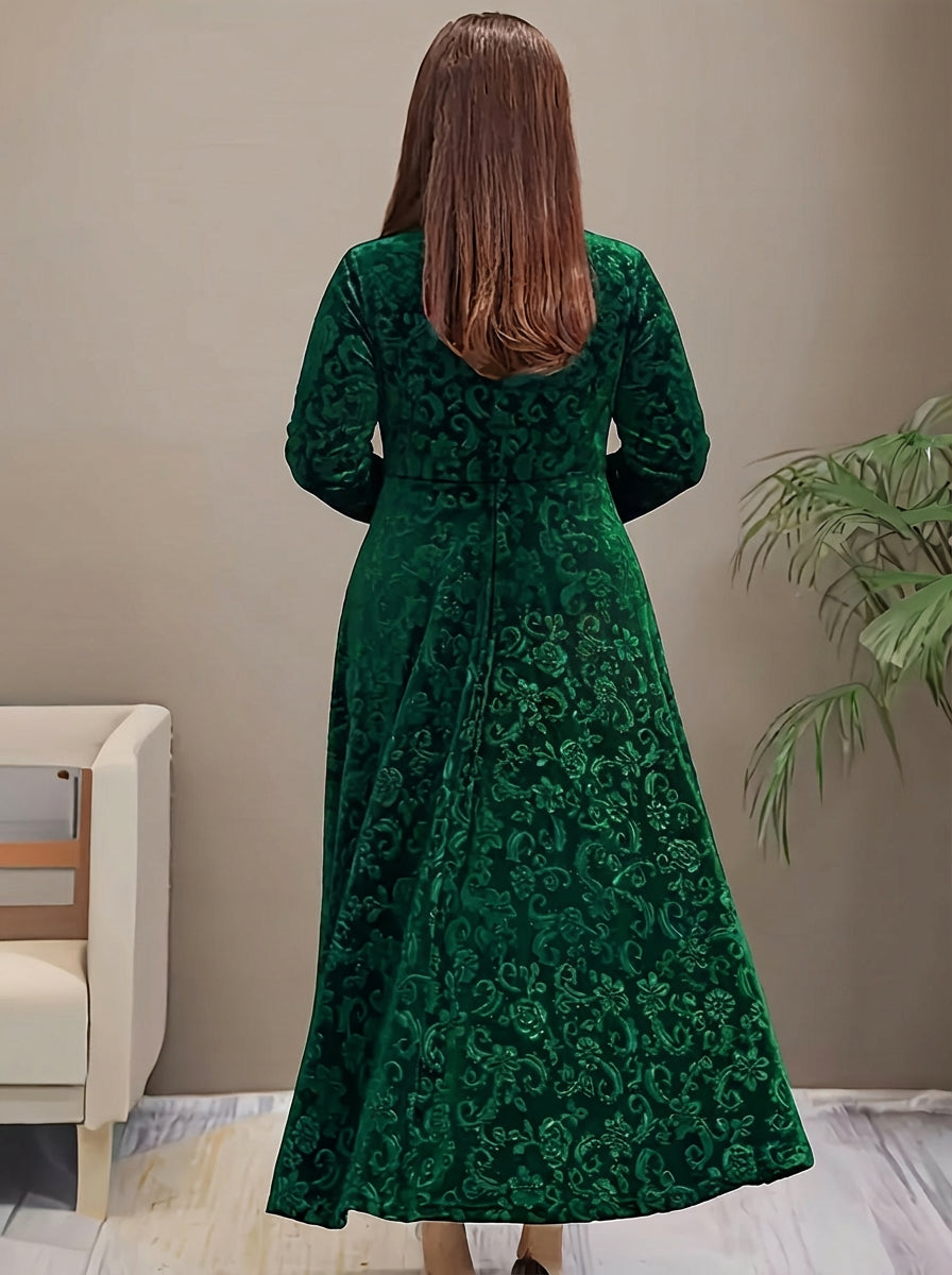 Dorothy | Elegant Patterned Maxi Dress