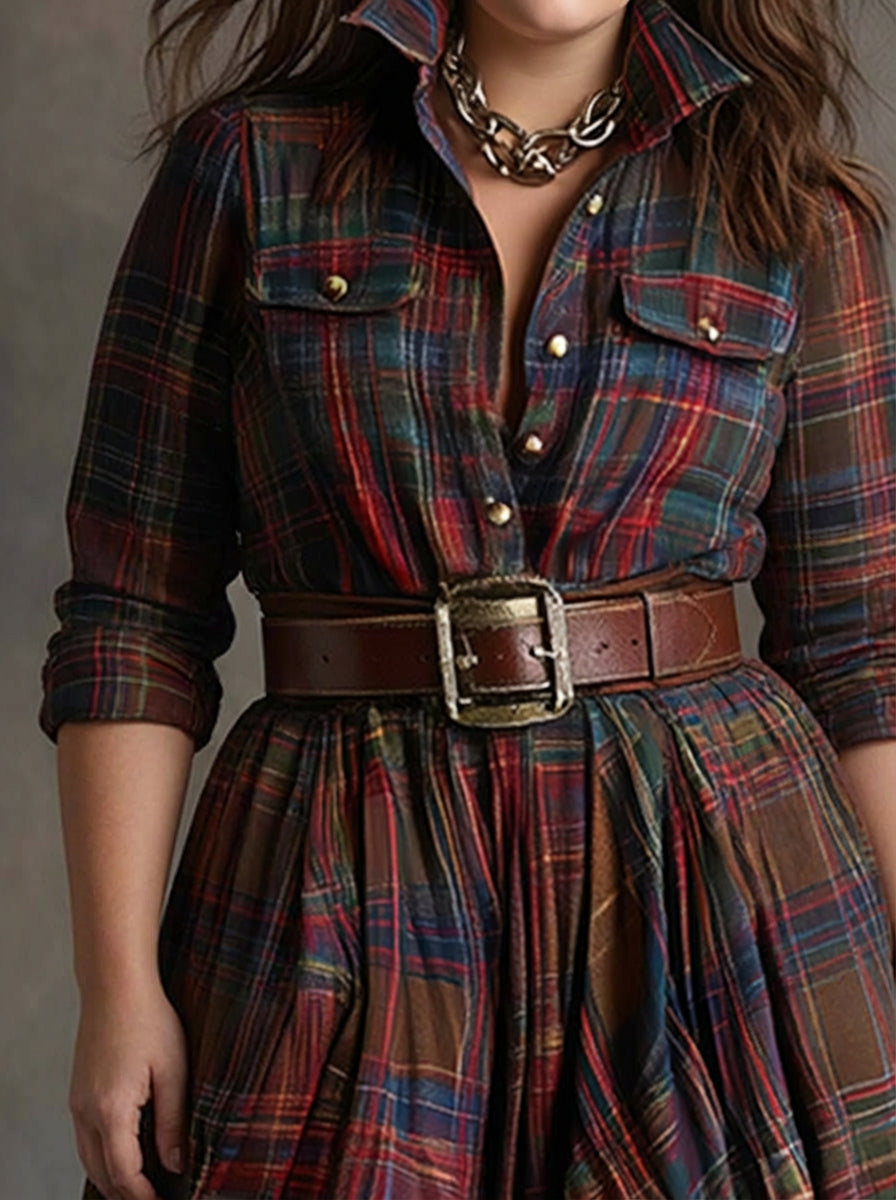Mireline | Classic Button-Up Shirt Dress