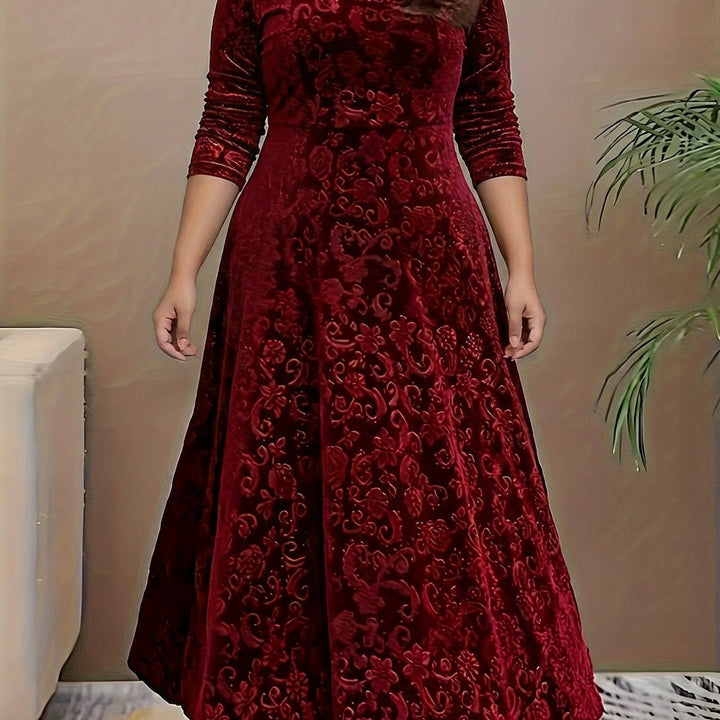 Dorothy | Elegant Patterned Maxi Dress