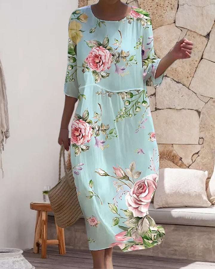 Margareta | Elegant Floral Dress