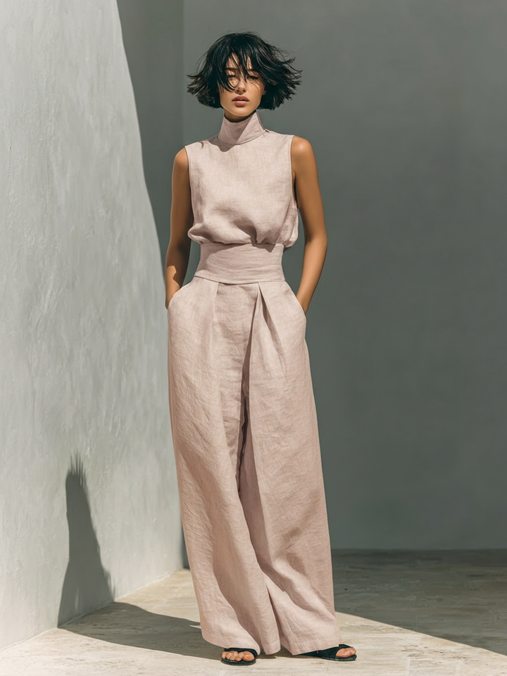 Maria™ | Complete set with tank top and wide leg pants