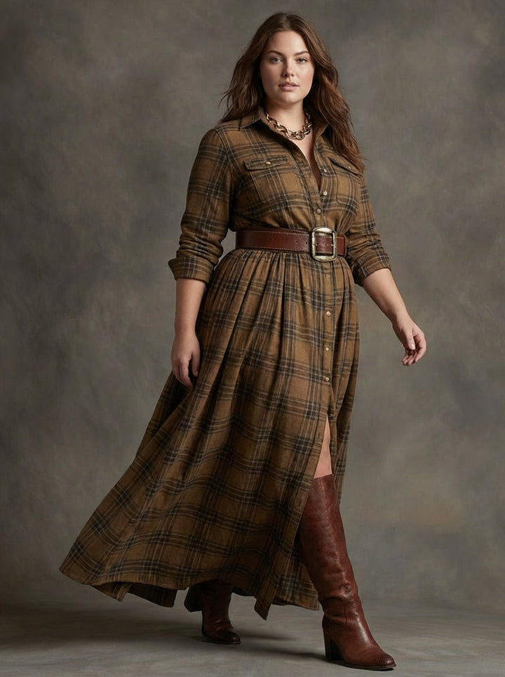 Mireline | Classic Button-Up Shirt Dress