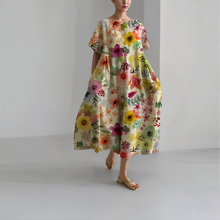 Amelia | Casual Floral Maxi Dress