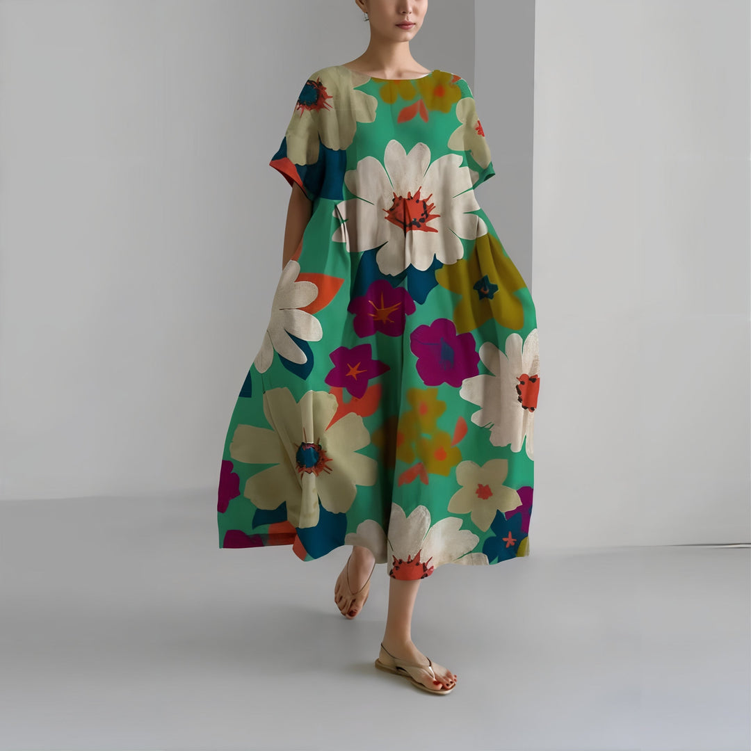 Amelia | Casual Floral Maxi Dress