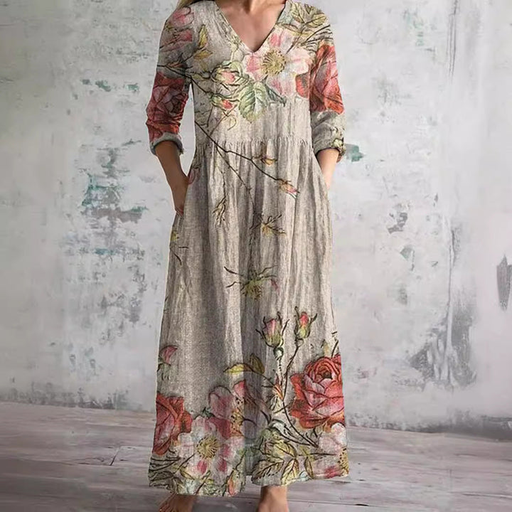 Ariana | Elegant Floral Dress in Premium Quality