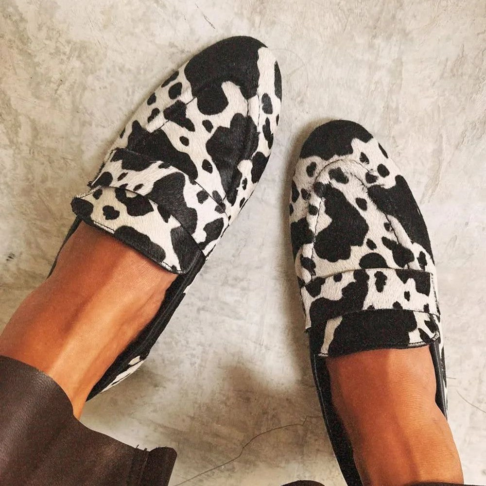Sabina™ | Bold Graphic Monochrome Loafers