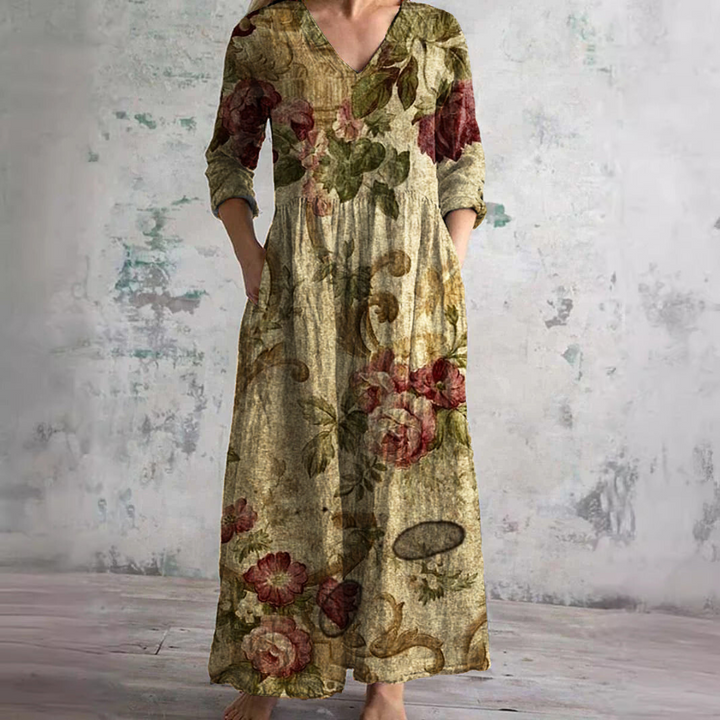 Ariana | Elegant Floral Dress in Premium Quality