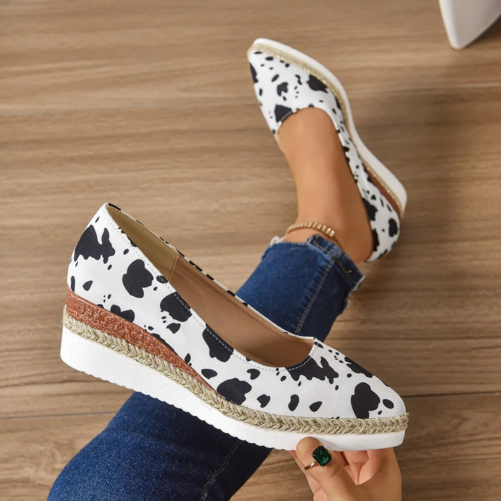 Isla - Pointed Toe Platform Slip-On Shoes