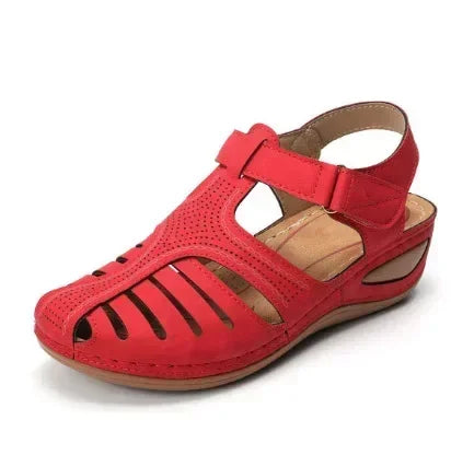 Amelia - Closed-Toe Comfort Strap Sandals