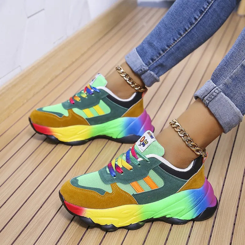 Valeria – Multicolor Platform Sneakers