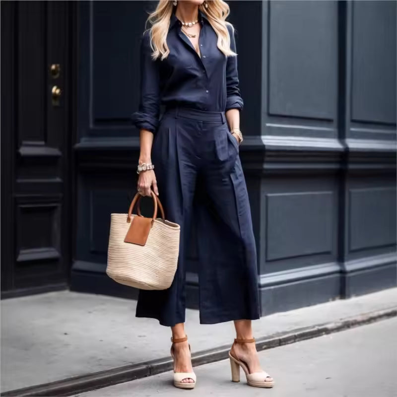 Noor  - Loose-fitting set with pants
