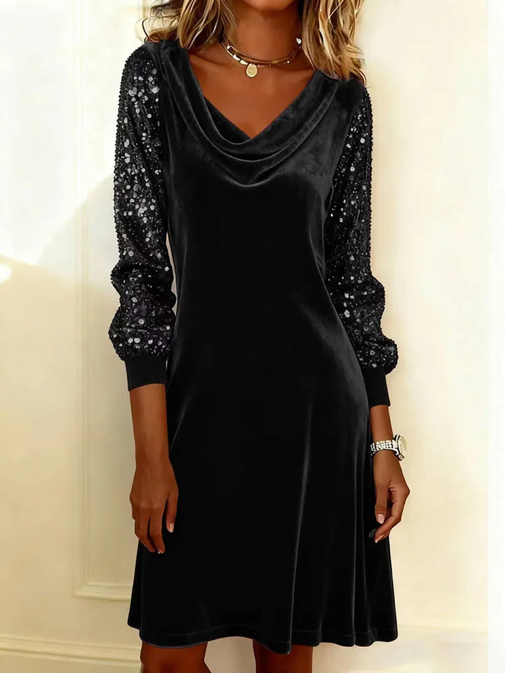 Aubrey | Sparkle Sleeve Dress